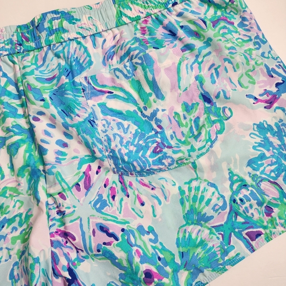 Lilly Pulitzer Run Around Shorts Sz XL Craysea Amethyst Tin - Picture 5 of 5